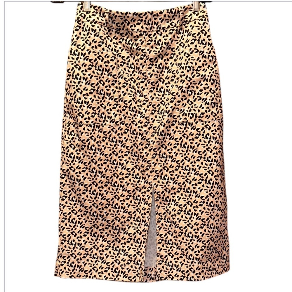Oasis Animal Print Pencil Skirt